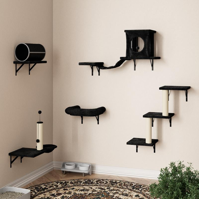 7-In-1 Wall Mounted Cat Climber Set