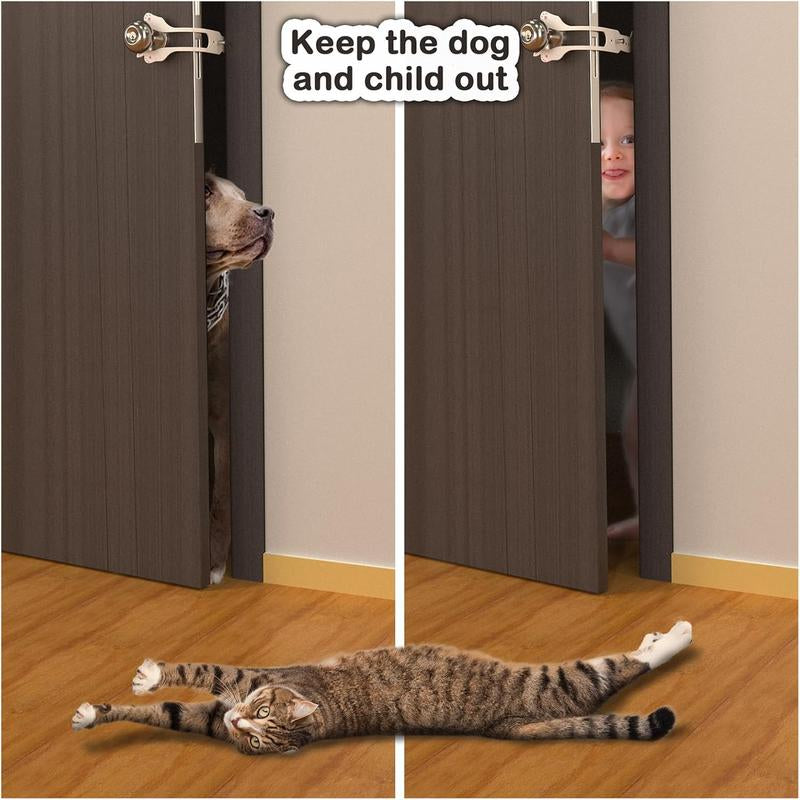 2 Count Cat Door Latch, Keep Door Open